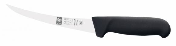 Нож обвалочный 150/290 мм. изогнутый (узкое полугибкое лезвие) черный SAFE Icel 28100.3856000.150