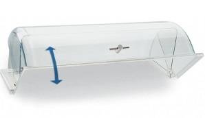 Крышка Roll-Top 530х325мм APS для настольного мармита GN1/1, пластик, нерж. ручка 11010  43822