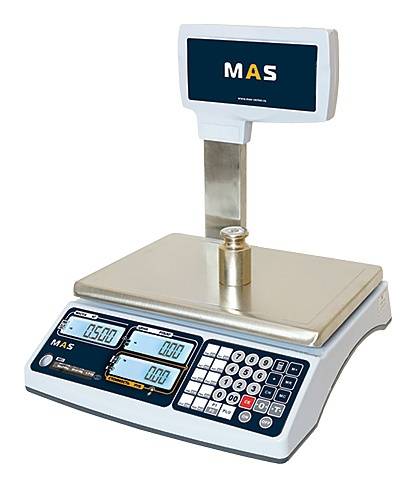 Весы электронные торговые Master MAS MR1-15P со стойкой