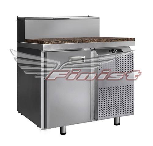 Стол холодильный для пиццы Финист СХСпцг-700-1 динамика 1 дверь GN 1/6(5) столешница гранит