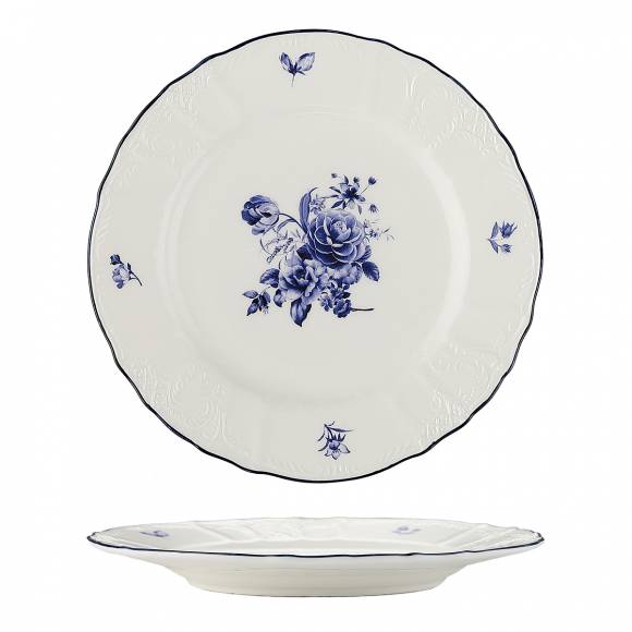 Тарелка десертная 16 см Blue Flower P.L. Proff Cuisine NY-YQA4706-S-6.5X6 /6/