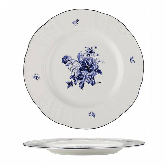 Тарелка десертная 21 см Blue Flower P.L. Proff Cuisine NY-YQA4706-S-8.5X6 /6/