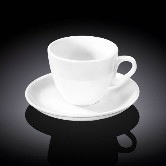 Чашка чайная с блюдцем 190мл Wilmax WL-993175/AB  /6/24/