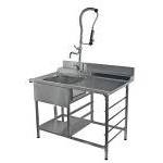 Стол для грязной посуды, с мойкой, к посудомоечным машинам Niagara 2150/2152/2154/2156 слева-направо