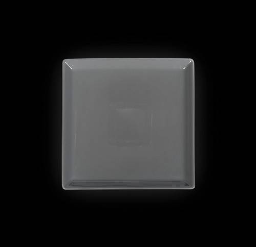 В. Тарелка квадратная 200х200мм Corone Colore серый LQ-SK0058-431C  фк661/3
