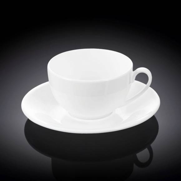 Чашка кофейная + блюдце Wilmax WL-993188/AB (120мл)