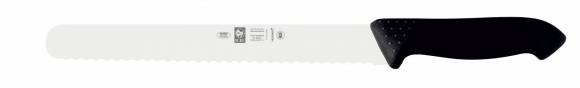 Нож для нарезки 250/395 мм. черный c волн. кромкой HoReCa Icel 28100.HR12000.250