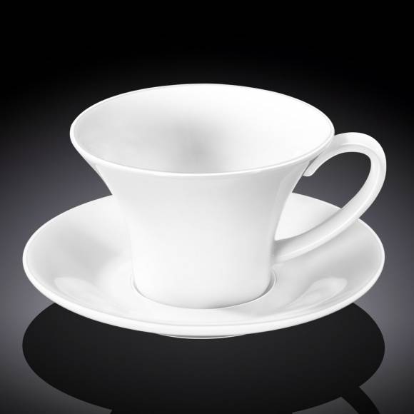 Чашка чайная с блюдцем 240мл Wilmax WL-993170/AB  /6/36/