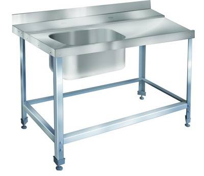 Стол для грязной посуды ITERMA 430 СБ-361/1300/700 ТПММ/М для туннельной посудомоечной машины