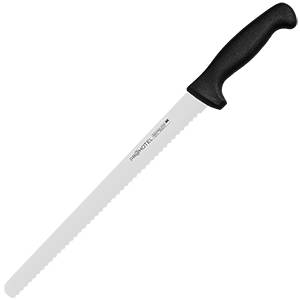 Нож для хлеба Prohotel AS00302-02; сталь нерж., пластик; L=390/250, B=25мм; черный, металлич.