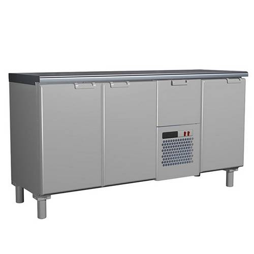 Стол холодильный T57 M3-1 9006-19 корпус серый, без борта, планка (BAR-360)