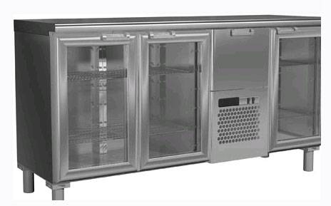 Стол холодильный T57 M3-1-G 0430-1 корпус нерж, без борта (BAR-360C Carboma)