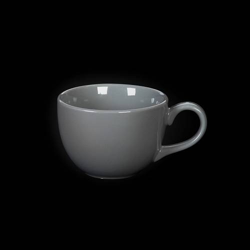 В. Чашка чайная 150 мл Corone Colore серый LQ-SK0050-431C  фк086/3