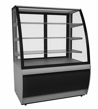 Витрина холодильная кондитерская K70 VV 0,9-1 STANDARD 9006-9005 (ВХСв-0,9д Carboma Люкс ТЕХНО)