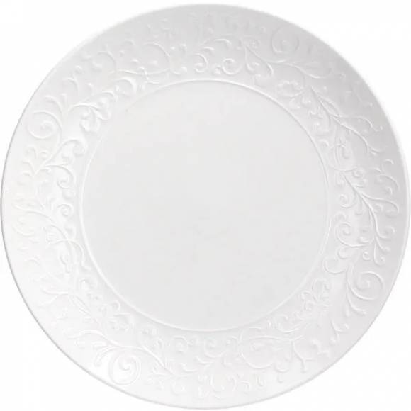Тарелка «Жасмин» мелкая фарфор D=20,5см белый JA002190000