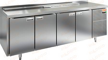 Стол холодильный для салатов Hicold SL1-1111SN (1/3)  с крышкой