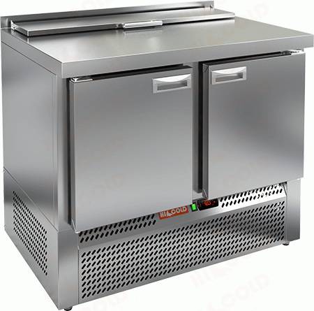 Стол холодильный для салатов (саладетта) Hicold SLE2-11SN (1/6) агрегат внизу