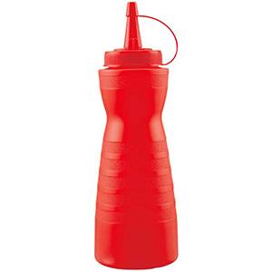 Бутылка для соуса пластиковая 690мл красная ProHotel JD-JSD24  04141463